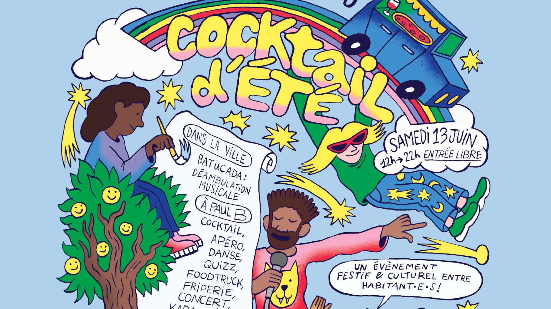 Samedi 13 juin : Cocktail d'été, la fête des habitant·e·s